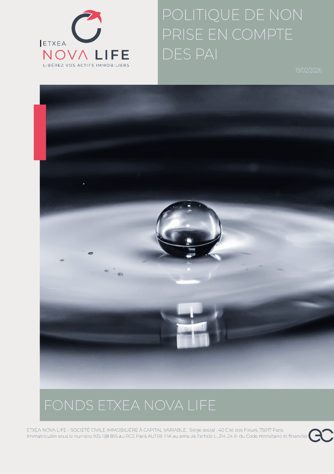 Politique de non prise en compte des PAI